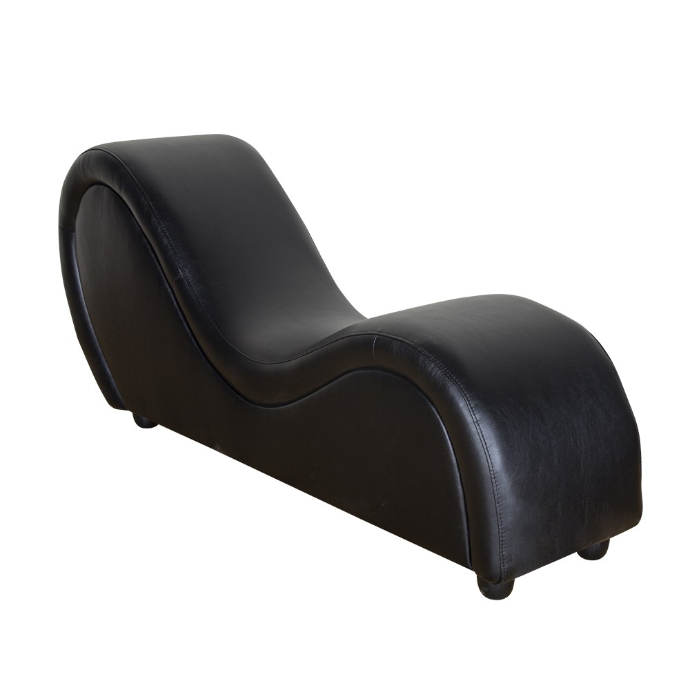 Kama Sutra Chaise Tantra Chair Sex Sofa Love Couch Yoga Seat Black Color.